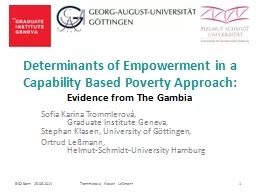 Determinants of Empowerment in a