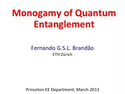 Monogamy of Quantum Entanglement