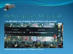 High-Capacity Monorail