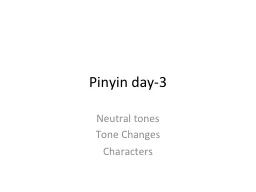 Pinyin day-3