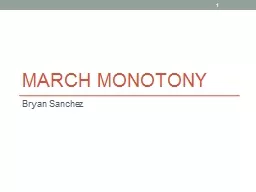 March Monotony