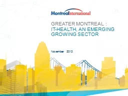 Greater Montreal :