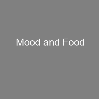 Mood and Food
