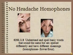 No Headache Homophones