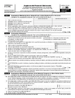 SCHEDULE D Form  Department of the Treasury Internal Revenue Service Supplementa