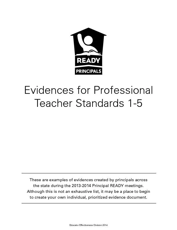 Teacher Standards 1-5