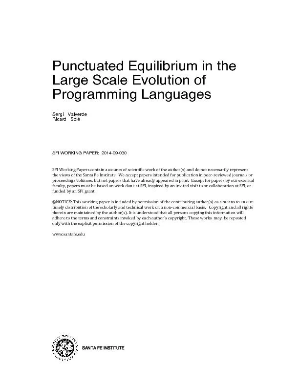 PunctuatedequilibriuminthelargescaleevolutionofprogramminglanguagesSer