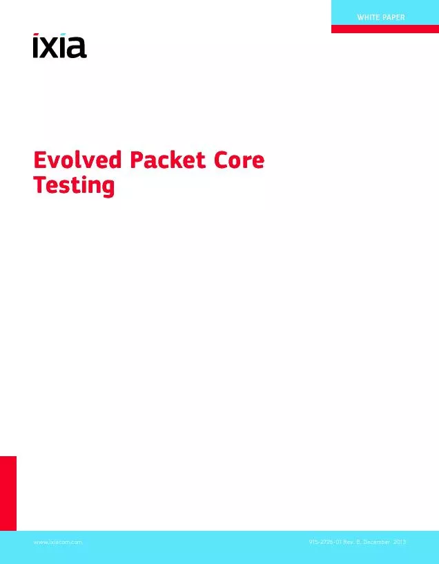 Evolved Packet Core Testing