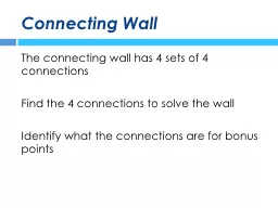 Connecting Wall
