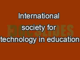 International society for technology in education