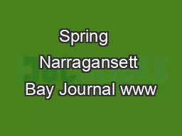 Spring   Narragansett Bay Journal www