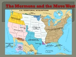 The Mormons and the Move West