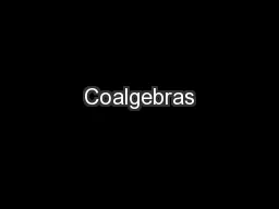 Coalgebras