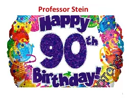 Professor Stein