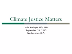 Climate Justice Matters
