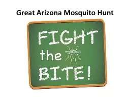 Great Arizona Mosquito Hunt