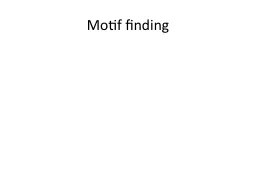 Motif finding