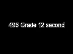 496 Grade 12 second
