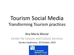 Tourism Social Media