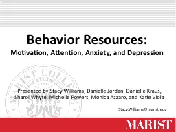 Behavior Resources: