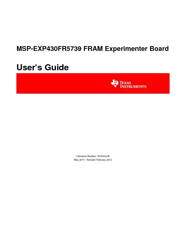 MSP-EXP430FR5739FRAMExperimenterBoard