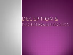 Deception &