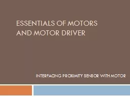 Essentials of motors