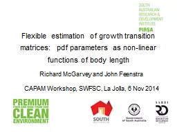 Flexible estimation of growth transition