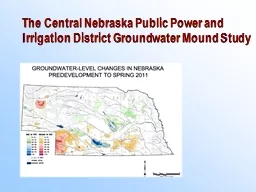 The Central Nebraska Public Power and Irrigation District G