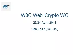 W3C Web Crypto