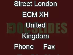 Page  of   Cannon Street London ECM XH United Kingdom Phone     Fax     Email iasbiasb