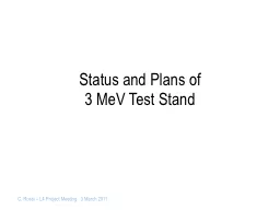 Status and Plans of