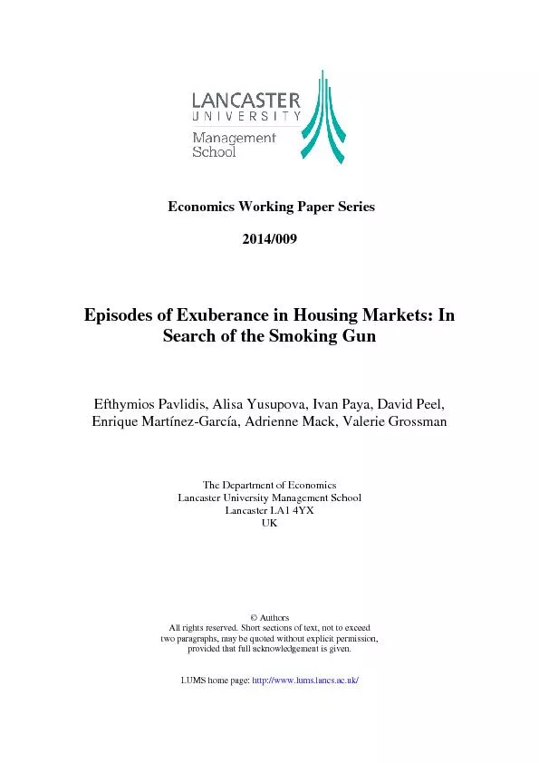 Economics Working Paper