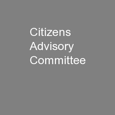 Citizens Advisory Committee