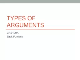 Types of arguments