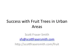 Success with Fruit Trees