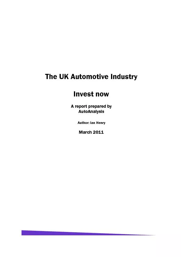 THE UK AUTOMOTIVE IN