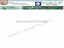 Applications of Multimedia
