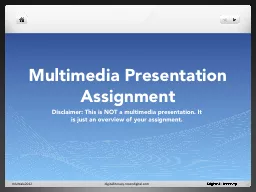 Multimedia Presentation Assignment