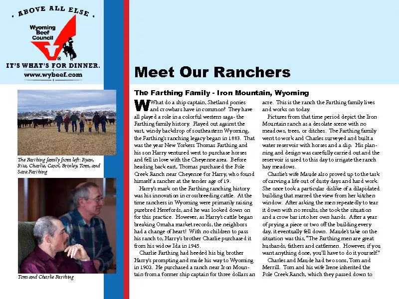 Meet Our Ranchers