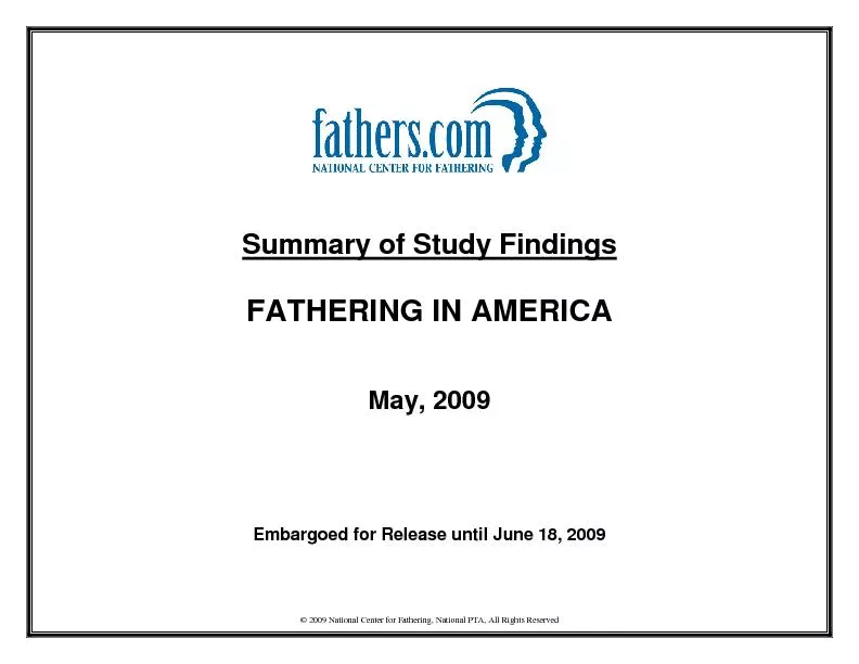 2009 national center for fathering national pta all righ