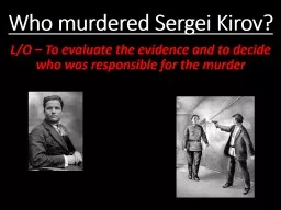 Who murdered Sergei Kirov?
