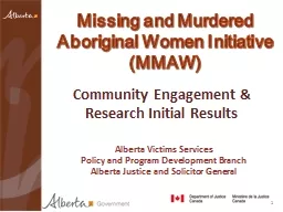 Missing and Murdered Aboriginal Women Initiative