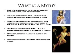 What is a Myth?