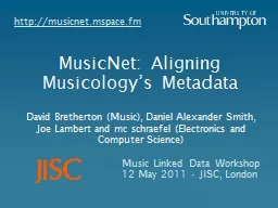 Music Linked Data Workshop