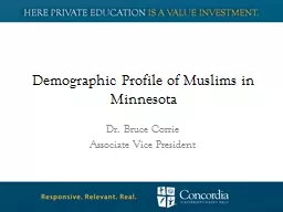 Demographic Profile of Muslims in Minnesota