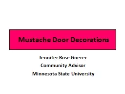 Mustache Door Decorations