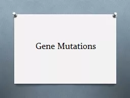 Gene Mutations