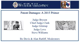 Patent Damages: A 2015 Primer