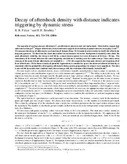 Decay of aftershock density with distance indicates triggering by dynamic stress K